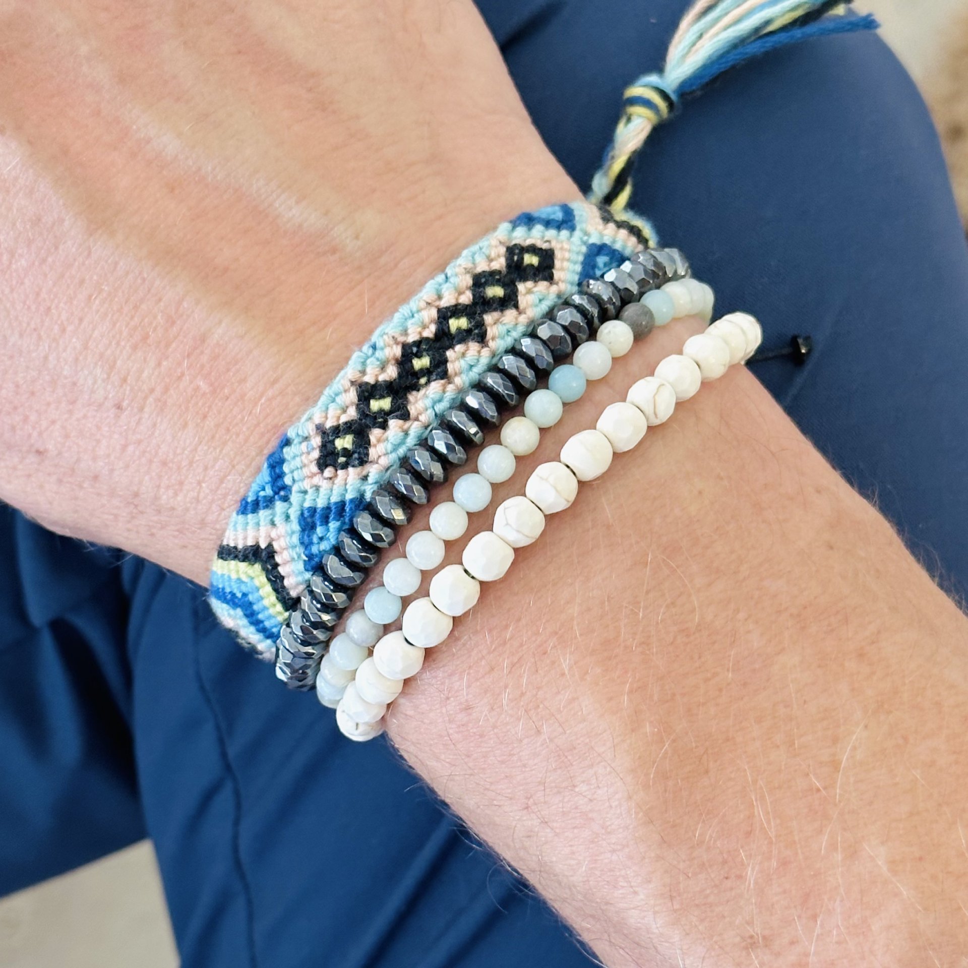 super set trança azulejo lagoa