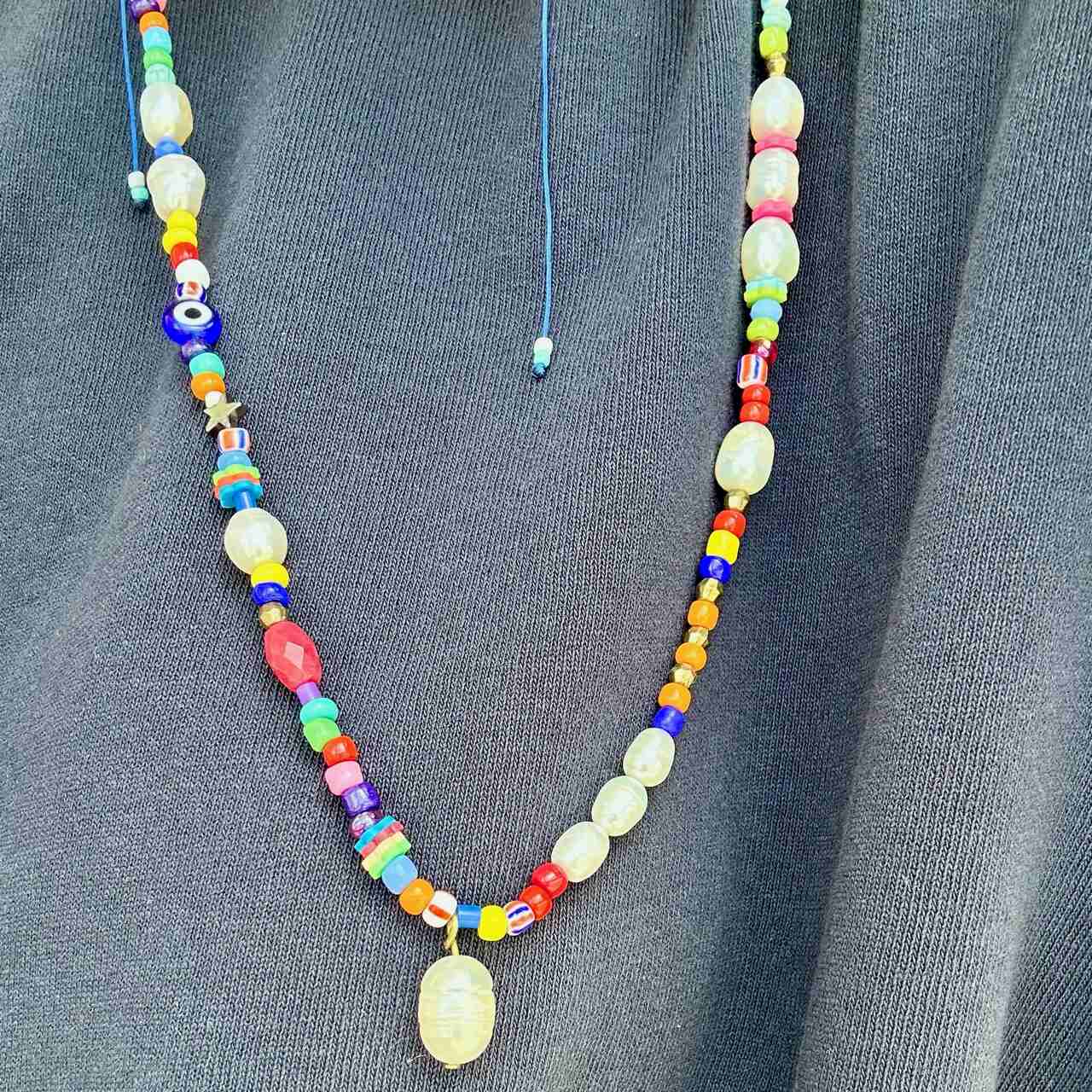 colar sprinkles com pingente pérola