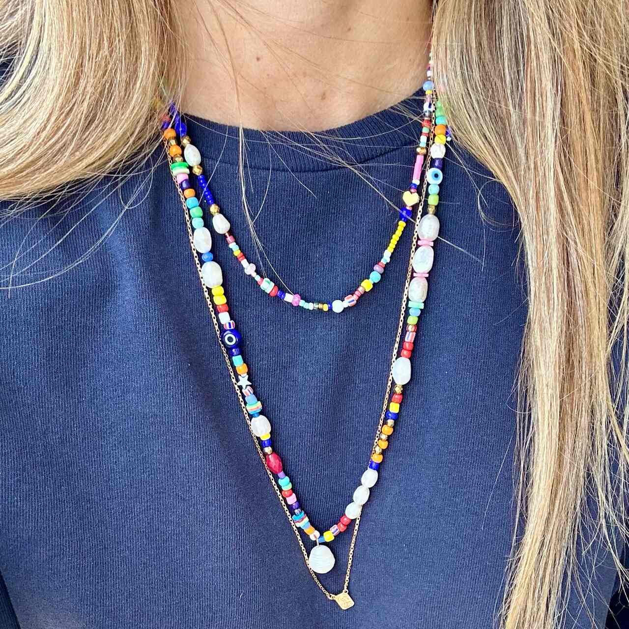 colar sprinkles com pingente pérola