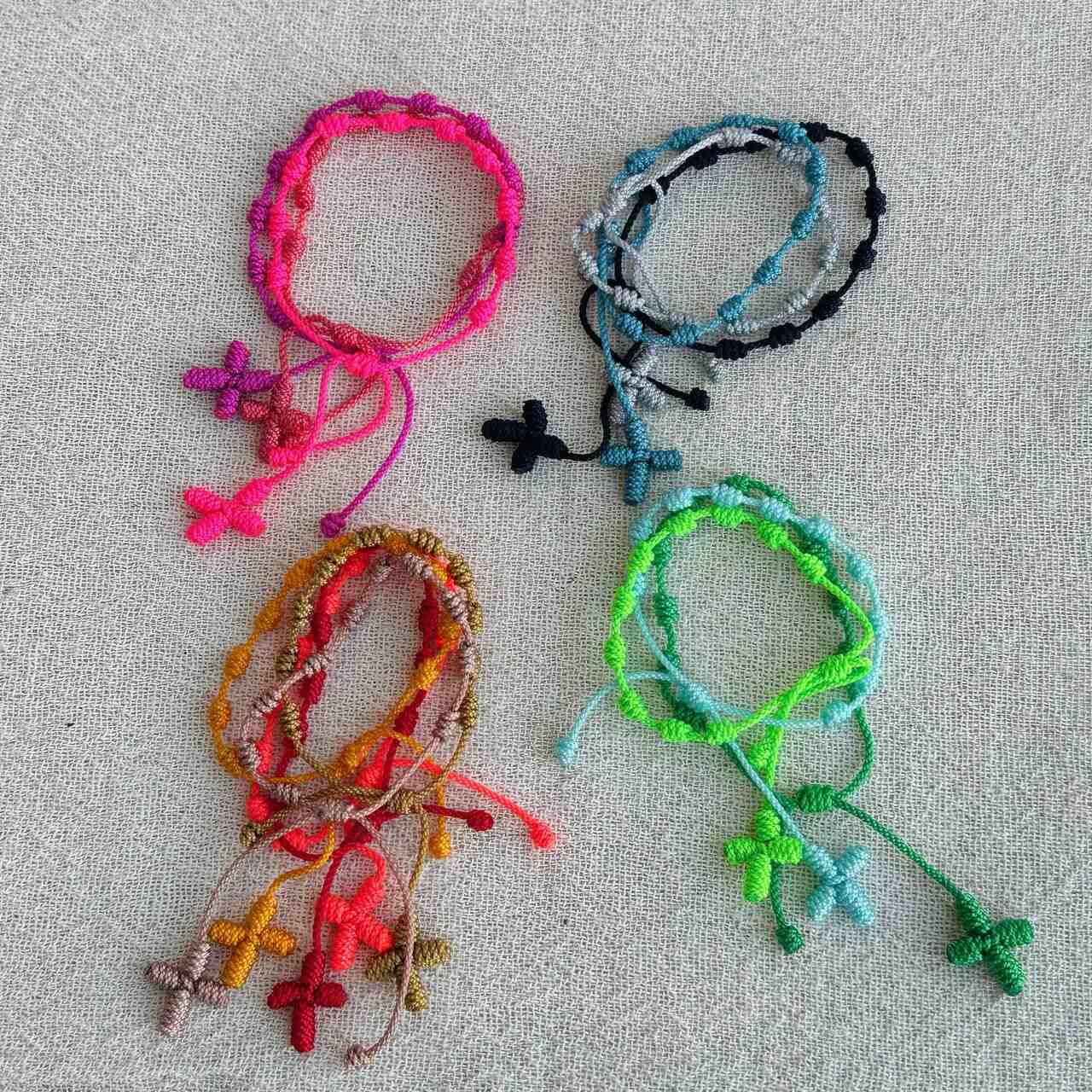 pulseira decenário com crucifixo